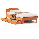 vidaXL Okvir kreveta bez madraca voštano smeđi 75 x 190 cm od borovine | shoptok.hr