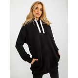 Fashion Hunters Women's Long Sweatshirt - Black Cene