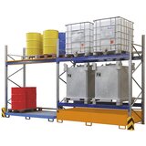 eurokraft pro Regalna talna kadica, prestrezna prostornina 540 l, DxŠxV 2650 x 1300 x 300 mm, brez mrežaste rešetke, vroče pocinkana izvedba | Shoptok.si