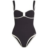 Karl Lagerfeld Enodelne kopalke Cheeky Swimsuit Črna Cene