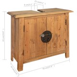  5-dijelni kupaonski set od masivne borovine | shoptok.hr