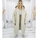 Pri Long jacket women's coat with diagonal quilting Warm LUCY | Shoptok.si