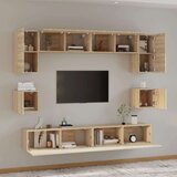  Komplet TV omaric 8-delni sonoma hrast konstruiran les, (20732390) | Shoptok.si