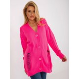 RUE PARIS Cardigan-LC-SW-8042.69-fluo pink | Shoptok.si