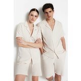 Trendyol Pajama Set - Beige - Plain Slike