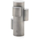 Kave Home Kovinska LED zatemnitvena namizna svetilka v srebrni barvi (višina 26,5 cm) Adrina – Cene