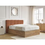 Bobochic Paris Podstavljeni tapecirani/od iverice bračni krevet s prostorom za odlaganje s podnicom 180x200 cm boje terakote Kumo – | shoptok.hr