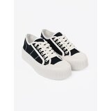 Shelvt Black lace-up sneakers with a thick sole | Shoptok.si