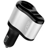 auto punjač 2USB + utičnica GF-C14