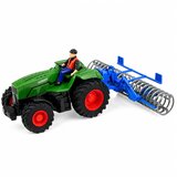 Rc Green Tractor with Roller and Farmer 1:24 Remote Controlled | Shoptok.si