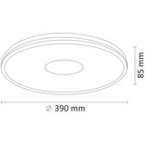  LED prigušiva plafonsko svetlo LEON LED/24W/230V + daljinski upravljač | Eponuda.com