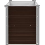  Povišena vrtna gredica smeđa 100 x 40 x 45 cm pocinčani čelik | shoptok.hr