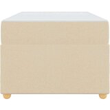  Konstrukcija postelje z vzmetnico krema 80 x 200 cm blago | Shoptok.si