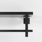 Spinder Design Crna metalna zidna vješalica s policom Simplon – | shoptok.hr