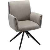 Bessagi Home naslanjač rosalia, rjavosiva, žamet | Shoptok.si