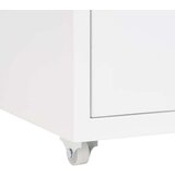 vidaXL Premična omara za dokumente bela 28x41x69 cm kovinska | Shoptok.si
