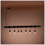 Eglo 39938 - visilica na sajli townshend-b 7xE27/40W/230V crna | Eponuda.com