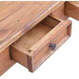 vidaXL Pisalna miza s predali 117x57x75 cm trden predelan les | Shoptok.si
