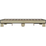  Okvir kreveta boja hrasta 120x200 cm konstruirano drvo i metal | shoptok.hr