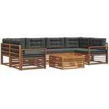  Set vanjskih sofa 7 kom. Prirodna i antracit | shoptok.hr