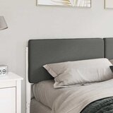  Tapecirani uzglavlje s uzglavljem Bijela i svijetlo siva 180 cm | Eponuda.com