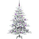  Umjetno božićno drvce s nogom Bijelo 150 cm PVC i čelik | shoptok.hr