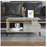  Klubska mizica betonsko siva 90x49x45 cm inženirski les | Shoptok.si