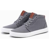 Ombre Men's high-top cotton canvas sneakers shoes - gray | shoptok.hr