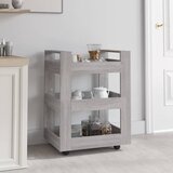  Kuhinjska kolica siva boja hrasta 60x45x80 cm konstruirano drvo | shoptok.hr