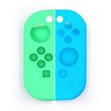 INF Silikonska zaščitna torbica za Switch Joycon Green+Blue, (21745672) | Shoptok.si