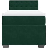 Box spring krevet s madracem tamnozeleni 90x190 cm baršunasti | Eponuda.com