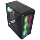  kućište slider mesh led strip tempered glass black 4*12cm Cene