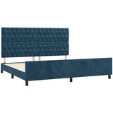  Okvir za krevet bez madraca tamnoplavi 200x200 cm baršunasti | Eponuda.ba