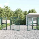  Mrežasta vrtna vrata zelena 400x125 cm pocinčani čelik | shoptok.hr