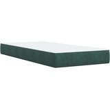 Box spring krevet s madracem tamnozeleni 100x200 cm baršunasti | shoptok.hr