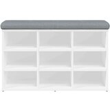 vidaXL Klop za čevlje bela 82x32x50 cm inženirski les | Shoptok.si
