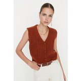 Trendyol Taba pleteni detaljni pleteni džemper | ePonuda.com