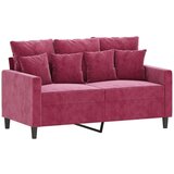  4-dijelni set sofa s jastucima crvena boja vina baršunasti | shoptok.hr
