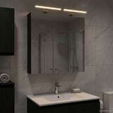  Kupaonski ormar s ogledalom Zidne Crni hrast 60 x 14 5 x 70 cm | shoptok.hr