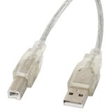 Lanberg Kabel USB 2.0 Lamberg USB-A Macho A USB-B Macho 1,8M Ferrita Transp, (21091120) | Shoptok.si