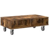  Stolić sa kotačima Dimljeni hrast 90 x 50 x 30 cm | shoptok.hr