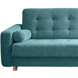MID.YOU ZOFA S POSTELJNO FUNKCIJO, zelena tekstil, leseni material | Shoptok.si