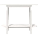  Konzolni stol bijeli 110 x 40 x 80 cm od masivne borovine | shoptok.hr