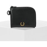 Fred Perry Smooth Leather Zip Around Wallet Crna u