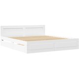  Krevetna konstrukcija s uzglavljem 2 pcs Bijeli 193 x 203 cm | Eponuda.ba