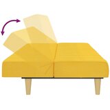  Dvosjed na razvlačenje od tkanine žuti | Eponuda.com