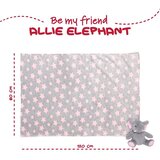 PERLETTI Dekica s plišanom igračkom - slon Allie, 22 cm | shoptok.hr