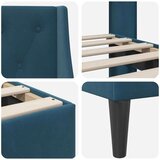  Okvir za krevet s uzglavljem Plava 120 x 200 cm Baršun - Plava 120 x 200 cm | shoptok.hr