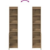  Visoka ploča Artisan hrast 37,5x35x180 cm izrađeno drvo | shoptok.hr