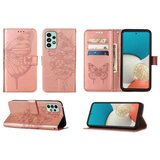 Chameleon Preklopna torbica (WLGO-Butterfly) za Samsung Galaxy A33 5G - roza-zlata | Shoptok.si
